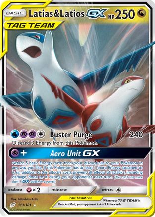 Latias & Latios GX (113)/181 Ultra Rare Holofoil