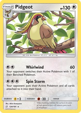 Pidgeot (124)/181 Rare