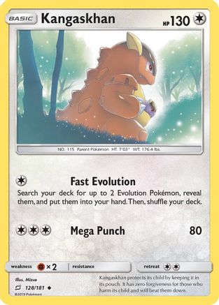 Kangaskhan (128)/181 Uncommon Reverse Holofoil