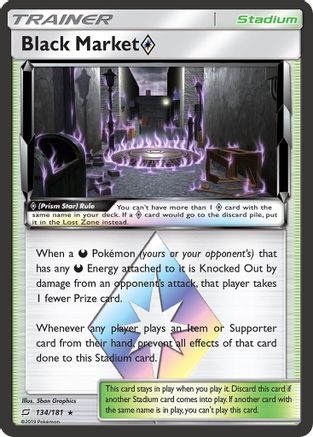 Black Market Prism Star (134)/181 Prism Rare Holofoil