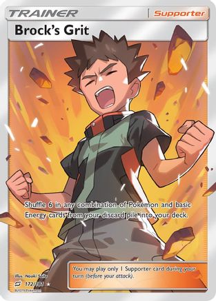 Brock's Grit (Full Art) (172)/181 Ultra Rare Holofoil