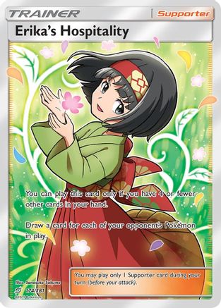 Erika's Hospitality (Full Art) (174)/181 Ultra Rare Holofoil