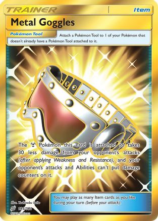 Metal Goggles (Secret) (195)/181 Secret Rare Holofoil