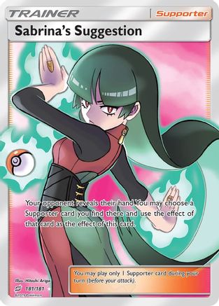 Sabrina's Suggestion (Full Art) (181)/181 Ultra Rare Holofoil