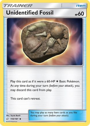 Unidentified Fossil/181 Uncommon Reverse Holofoil