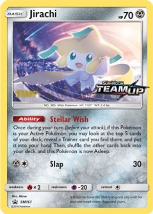 Jirachi - SM161 [Staff] (SM161) Promo Holofoil