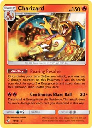 Charizard - 14/181 (SM Team Up) (14) Holo Rare Holofoil
