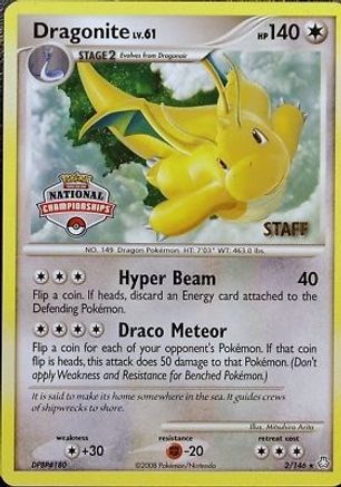 Dragonite - 2/146 (National Championships) [Staff] (2) Promo