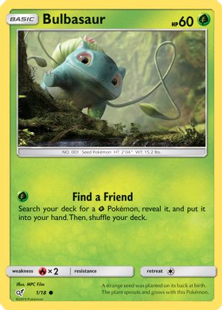 Bulbasaur (Holo Common) (1)/18 Common Holofoil