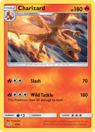 Charizard (5)/18 Holo Rare Holofoil