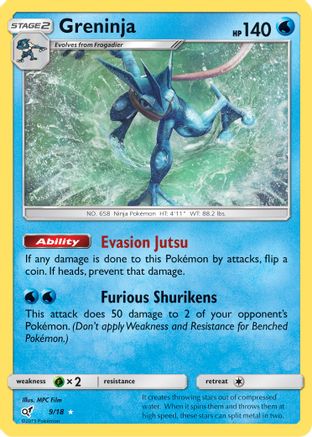 Greninja (9)/18 Holo Rare Holofoil