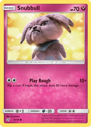 Snubbull (Holo Common) (15)/18 Common Holofoil