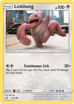Lickitung (Holo Common) (16)/18 Common Holofoil