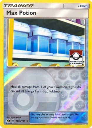 Max Potion - 128a/145 (Pokemon League) (128a)/145 Promo Reverse Holofoil