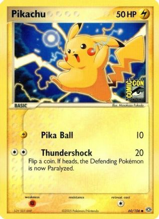 Pikachu - 60/106 (SDCC 2005) (60) Promo