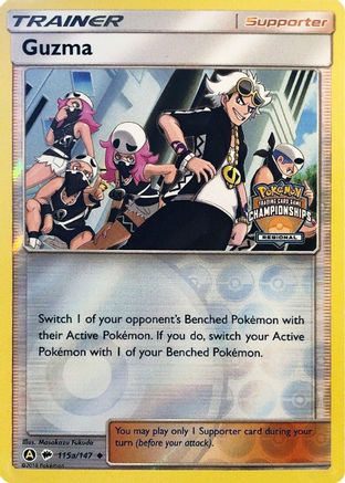 Guzma - 115a/147 (Regional Championships) (115a) Promo Reverse Holofoil