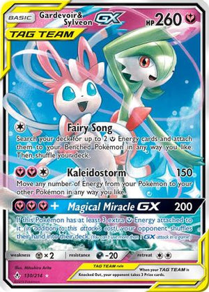 Gardevoir & Sylveon GX (130)/214 Ultra Rare Holofoil (Cabinet-NM)