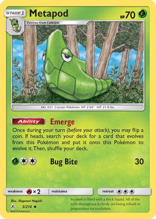 Metapod (3)/214 Uncommon
