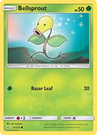 Bellsprout (13)/214 Common Reverse Holofoil