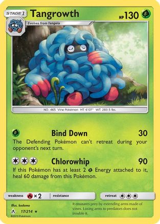 Tangrowth (17)/214 Rare Reverse Holofoil
