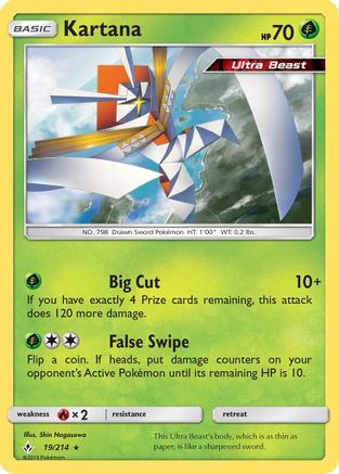 Kartana (19)/214 Holo Rare Reverse Holofoil