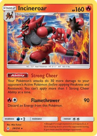 Incineroar (29)/214 Rare