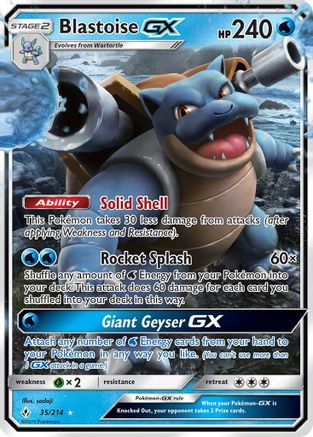 Blastoise GX (35)/214 Ultra Rare Holofoil