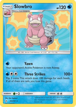 Slowbro (43)/214 Holo Rare Holofoil
