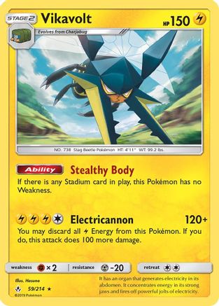 Vikavolt (59)/214 Holo Rare Holofoil