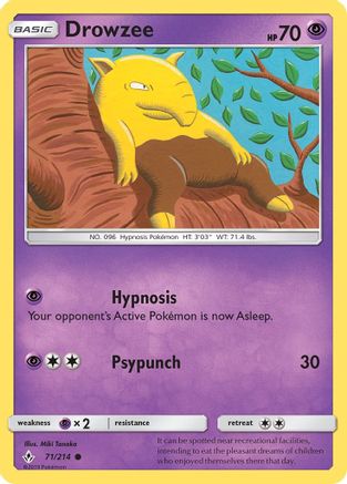 Drowzee (71)/214 Common Reverse Holofoil