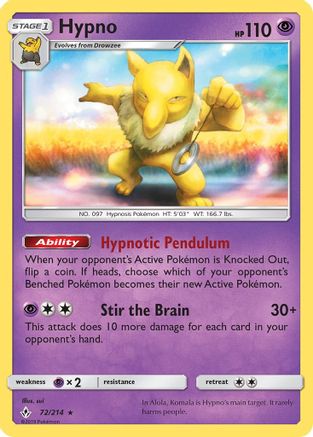 Hypno (72)/214 Rare