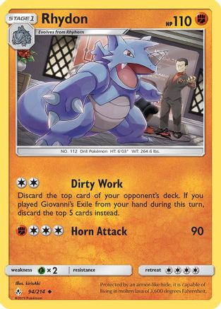 Rhydon (94)/214 Uncommon