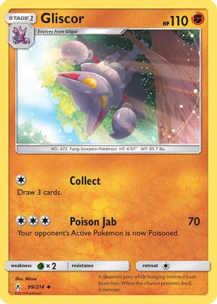 Gliscor (99)/214 Uncommon Reverse Holofoil