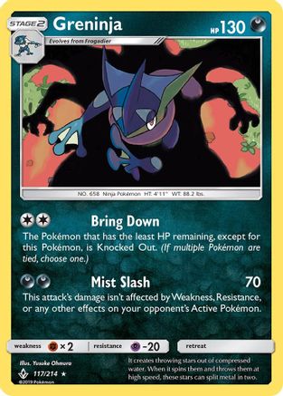 Greninja (117)/214 Holo Rare Reverse Holofoil