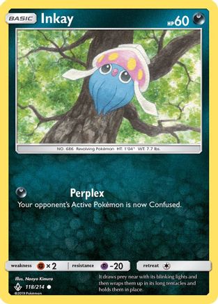 Inkay (118)/214 Common Reverse Holofoil