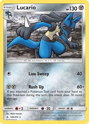 Lucario (126)/214 Holo Rare Holofoil