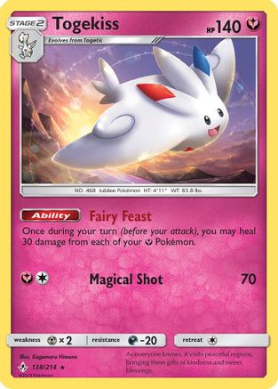 Togekiss (138)/214 Holo Rare Holofoil