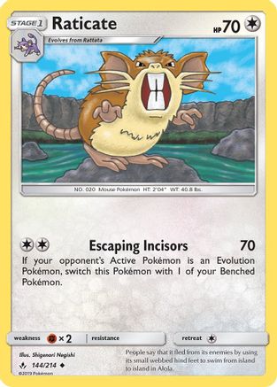 Raticate (144)/214 Uncommon