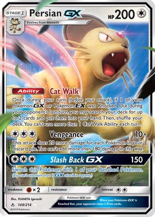 Persian GX (149)/214 Ultra Rare Holofoil