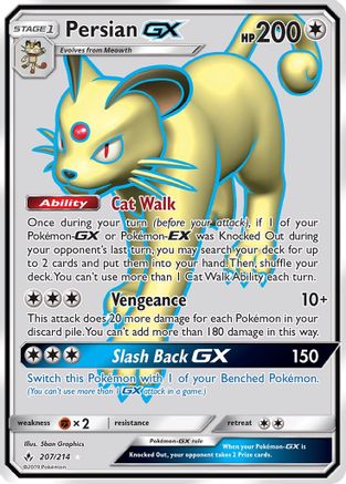 Persian GX (Full Art) (207)/214 Ultra Rare Holofoil
