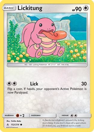 Lickitung (152)/214 Common Reverse Holofoil