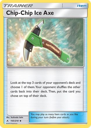 Chip-Chip Ice Axe (165)/214 Uncommon Reverse Holofoil