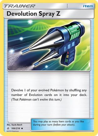 Devolution Spray Z (166)/214 Uncommon Reverse Holofoil