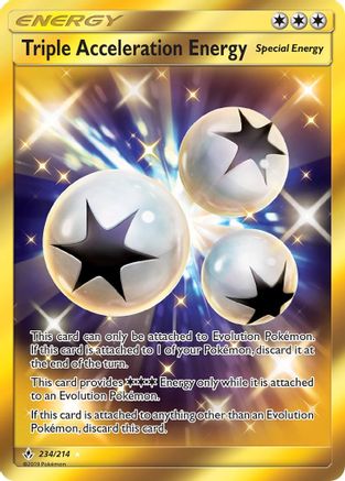 Triple Acceleration Energy (Secret) (234)/214 Secret Rare Holofoil