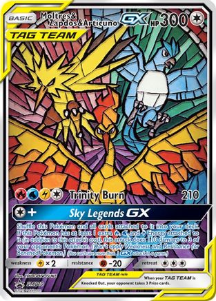 Moltres & Zapdos & Articuno GX (SM210)/248 Promo Holofoil