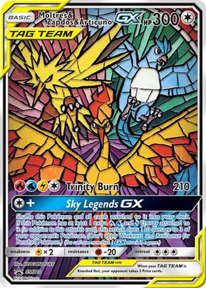 Moltres & Zapdos & Articuno GX (SM210)/248 Promo Holofoil (Cabinet-NM)