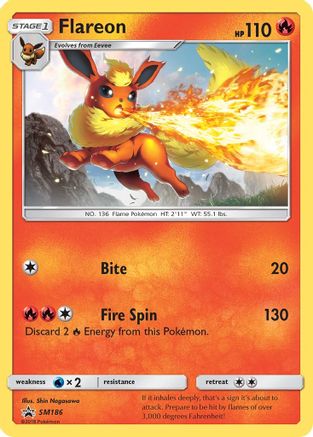 Flareon - SM186 (Let's Play, Eevee!) (SM186)/248 Promo