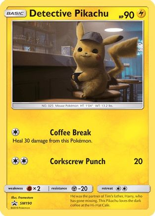 Detective Pikachu - SM190 (SM190)/248 Promo Holofoil
