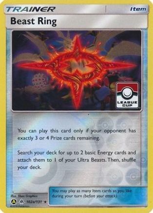 Beast Ring - 102a/131 (League Cup) (102a)/131 Promo Reverse Holofoil