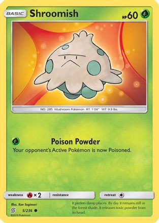 Shroomish (5)/236 Common Reverse Holofoil
